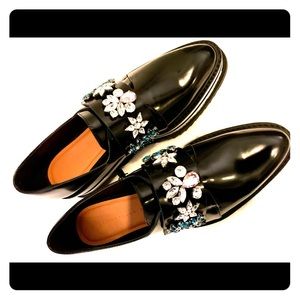Brand New Zara Jewel Embellished Derby Platforms